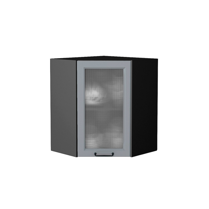 Шкаф верхний угловой остекленный Ницца