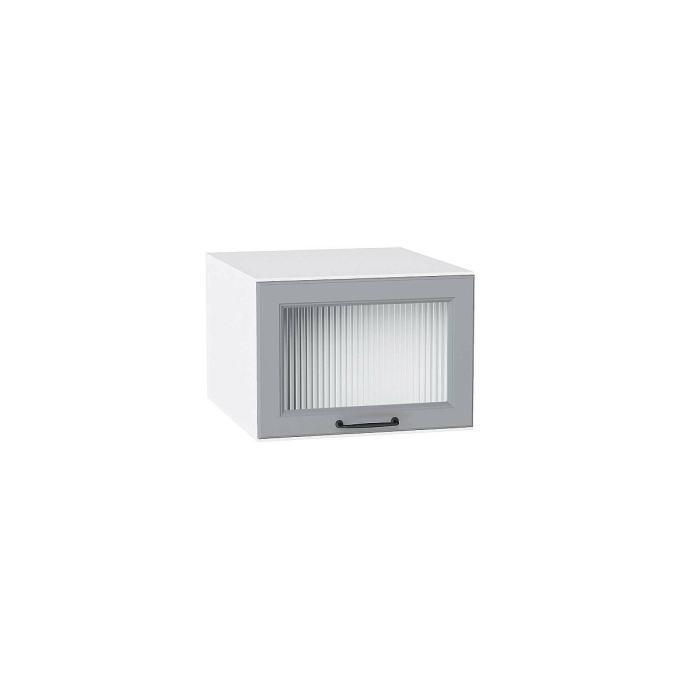 Шкаф верхний горизонтальный остекленный глубокий Ницца