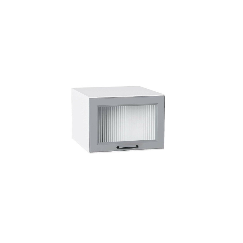 Шкаф верхний горизонтальный остекленный глубокий Ницца