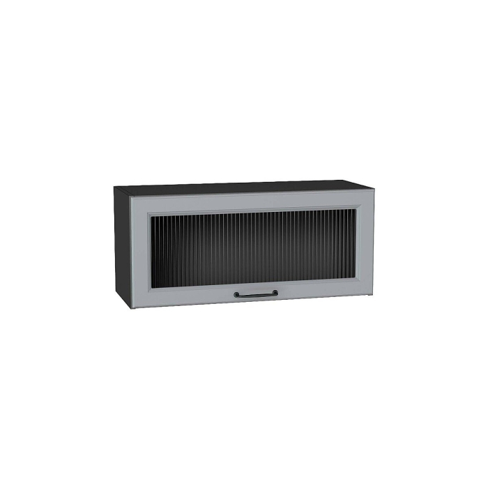 Шкаф верхний горизонтальный остекленный Ницца