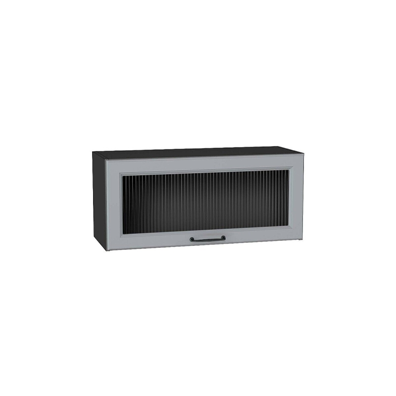 Шкаф верхний горизонтальный остекленный Ницца