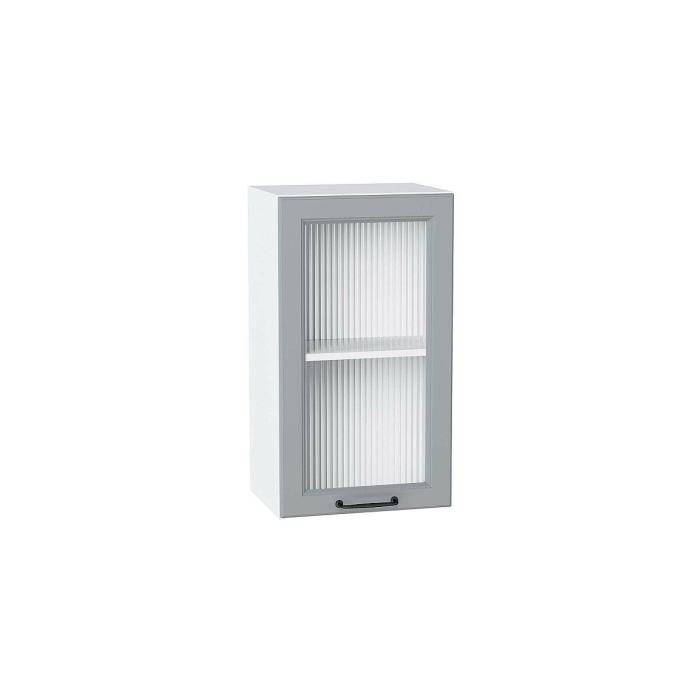 Шкаф верхний с 1-ой остекленной дверцей Ницца