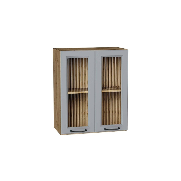 Шкаф верхний с 2-мя остекленными дверцами Ницца