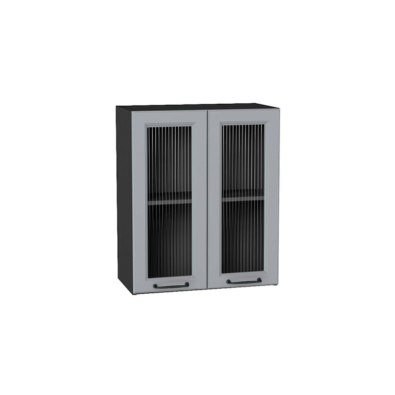 Шкаф верхний с 2-мя остекленными дверцами Ницца