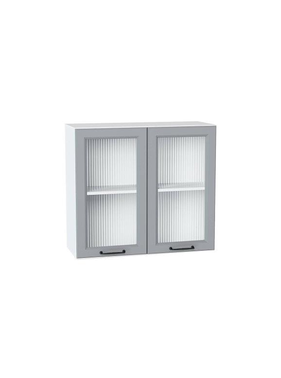 Шкаф верхний с 2-мя остекленными дверцами Ницца