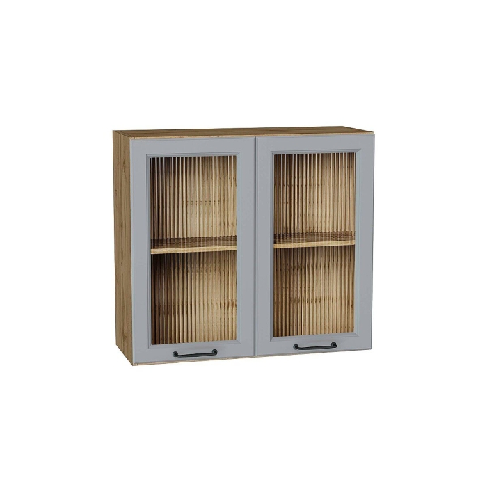 Шкаф верхний с 2-мя остекленными дверцами Ницца