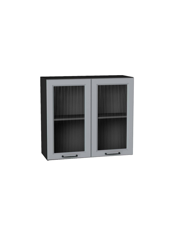 Шкаф верхний с 2-мя остекленными дверцами Ницца