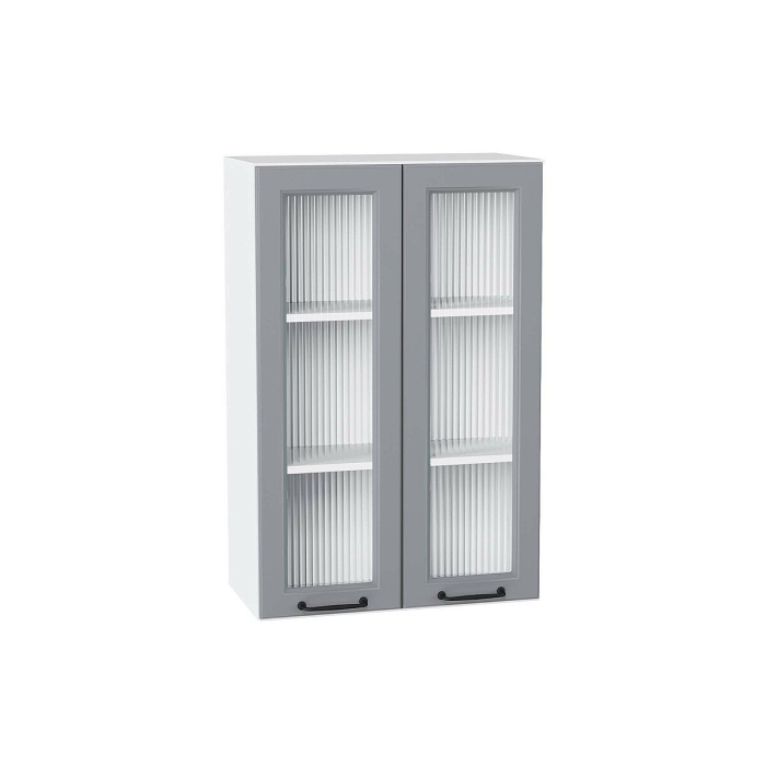 Шкаф верхний с 2-мя остекленными дверцами Ницца