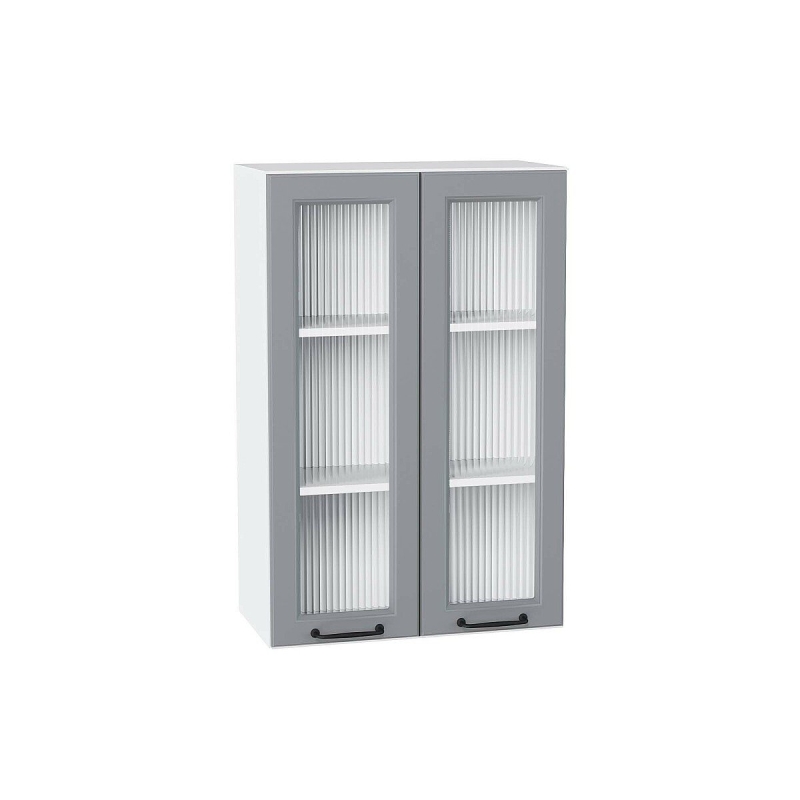 Шкаф верхний с 2-мя остекленными дверцами Ницца