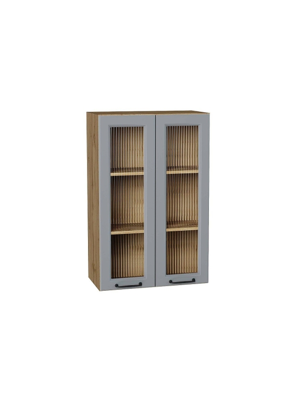 Шкаф верхний с 2-мя остекленными дверцами Ницца