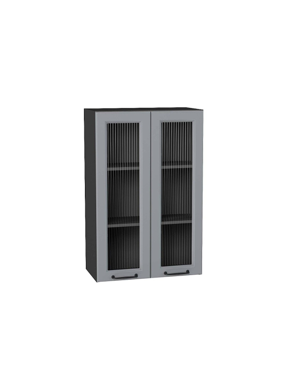 Шкаф верхний с 2-мя остекленными дверцами Ницца