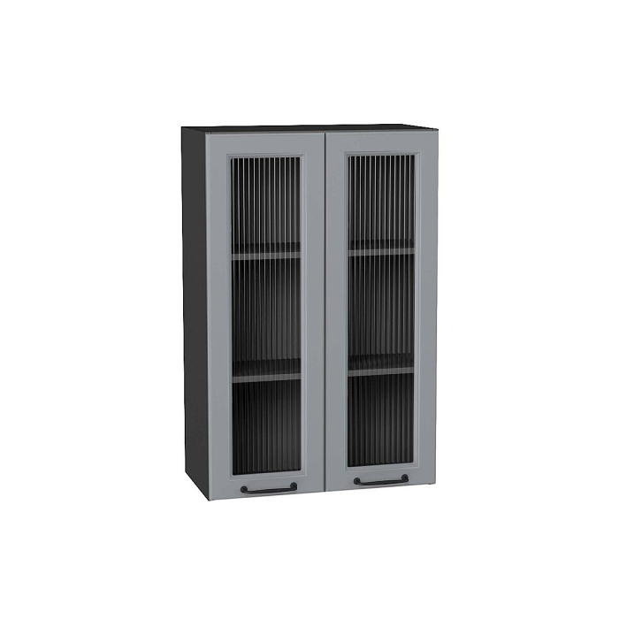 Шкаф верхний с 2-мя остекленными дверцами Ницца