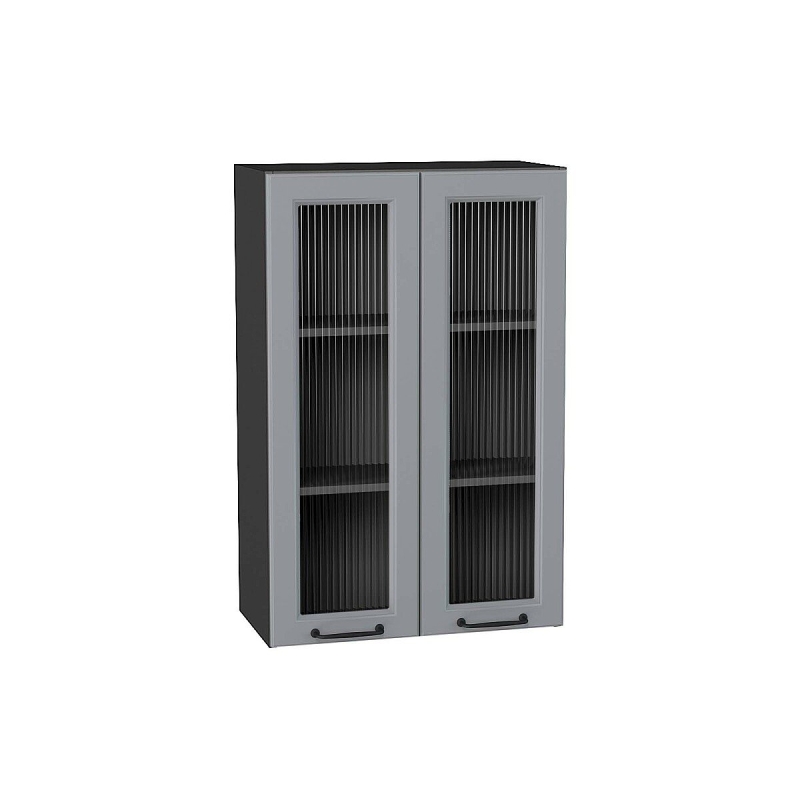 Шкаф верхний с 2-мя остекленными дверцами Ницца