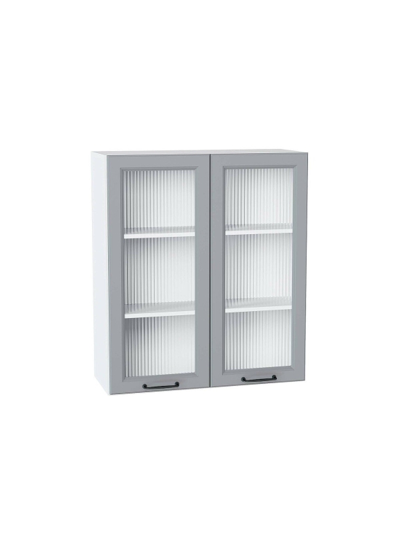 Шкаф верхний с 2-мя остекленными дверцами Ницца