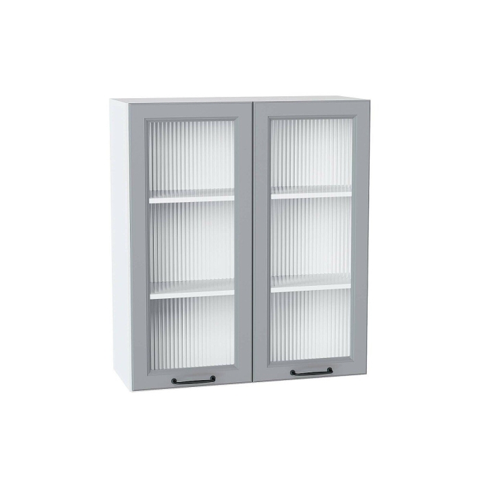 Шкаф верхний с 2-мя остекленными дверцами Ницца