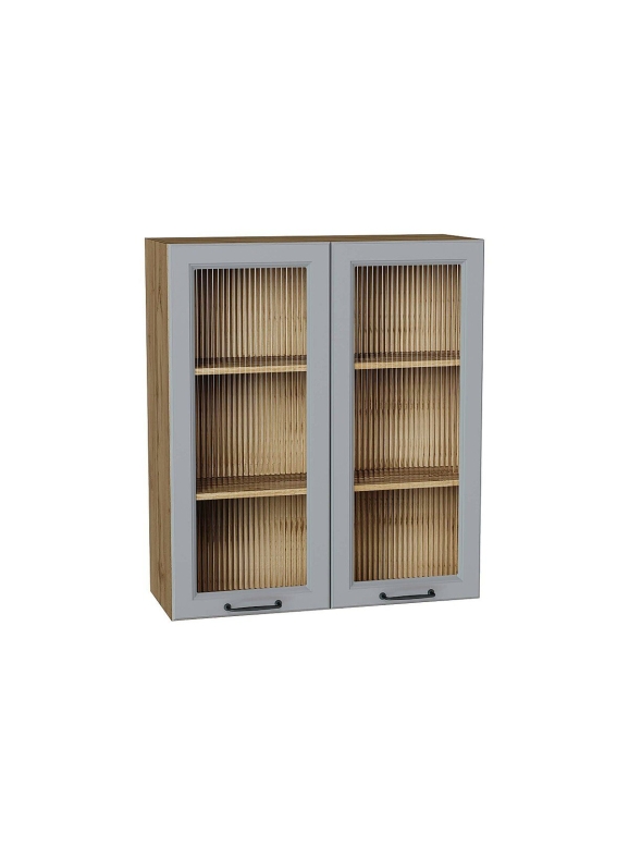 Шкаф верхний с 2-мя остекленными дверцами Ницца