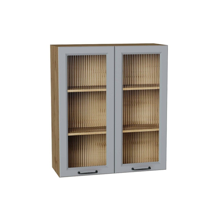 Шкаф верхний с 2-мя остекленными дверцами Ницца