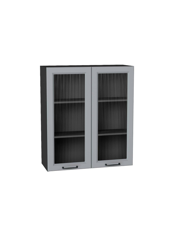 Шкаф верхний с 2-мя остекленными дверцами Ницца