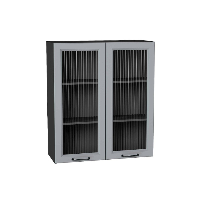 Шкаф верхний с 2-мя остекленными дверцами Ницца