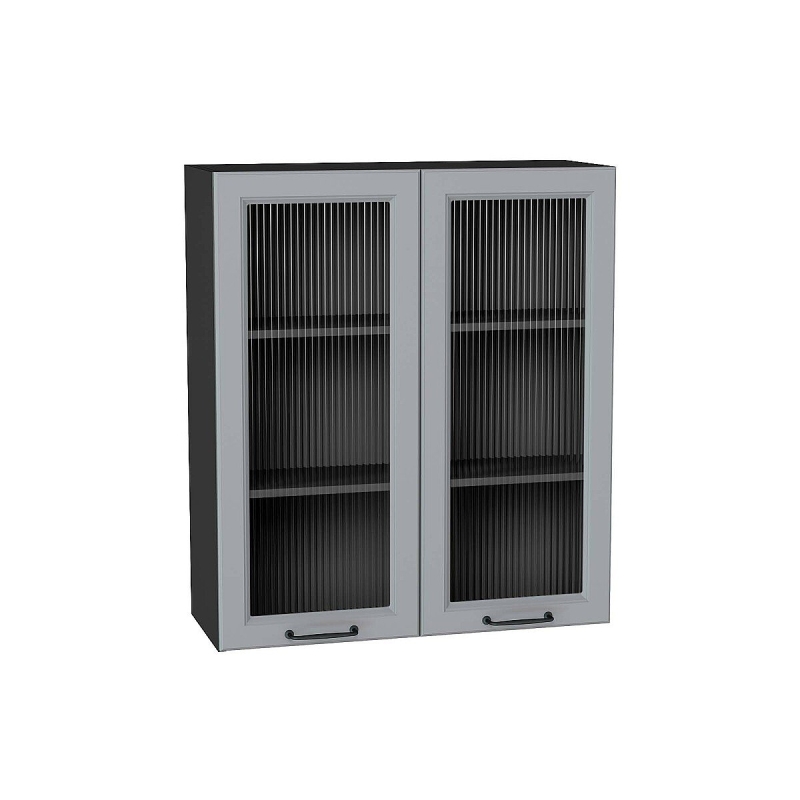 Шкаф верхний с 2-мя остекленными дверцами Ницца