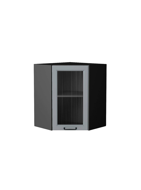 Шкаф верхний угловой остекленный Ницца