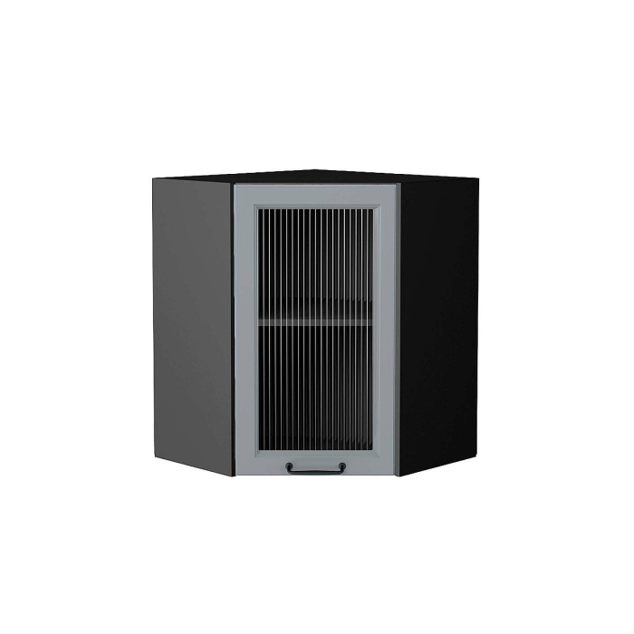 Шкаф верхний угловой остекленный Ницца