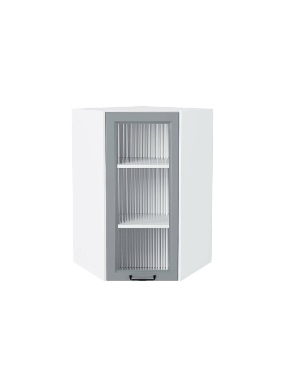 Шкаф верхний угловой остекленный Ницца