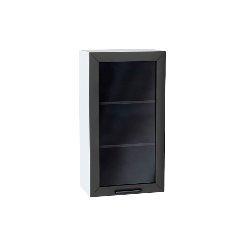 Шкаф верхний с 1-ой остекленной дверцей Глетчер