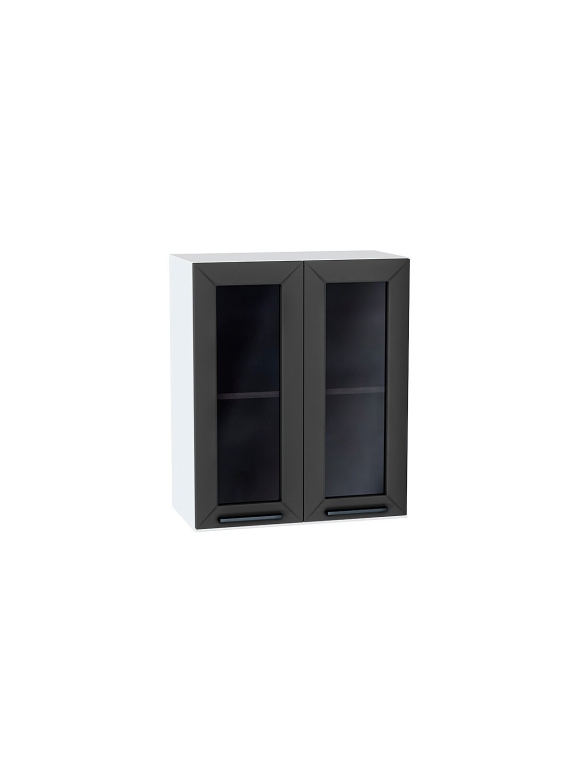 Шкаф верхний с 2-мя остекленными дверцами Глетчер