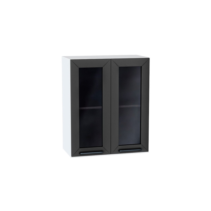 Шкаф верхний с 2-мя остекленными дверцами Глетчер