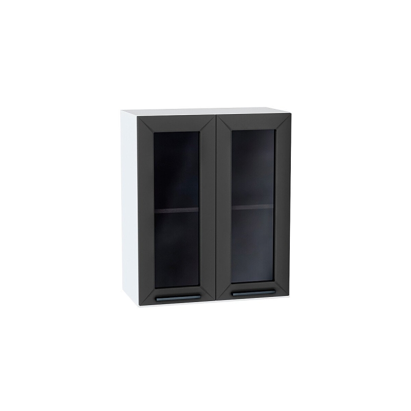 Шкаф верхний с 2-мя остекленными дверцами Глетчер