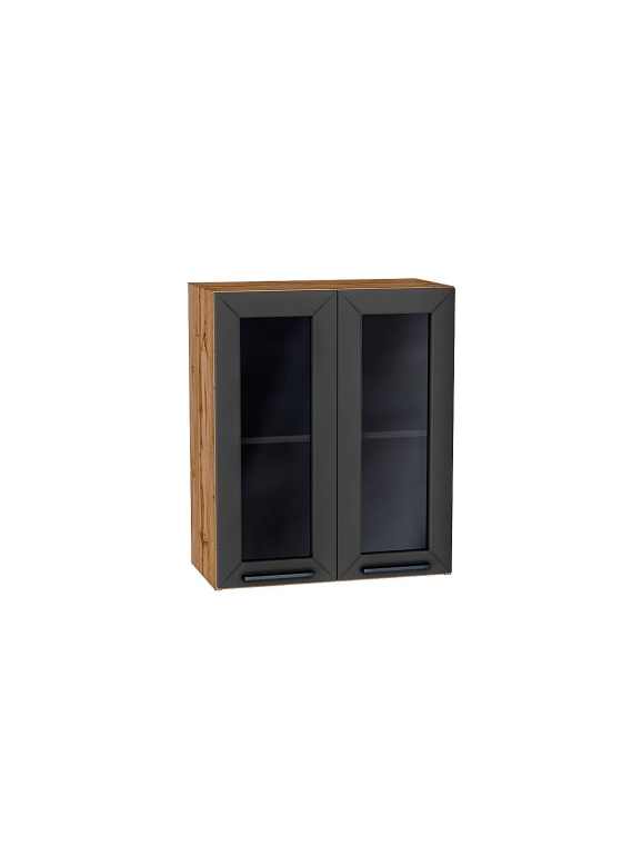 Шкаф верхний с 2-мя остекленными дверцами Глетчер