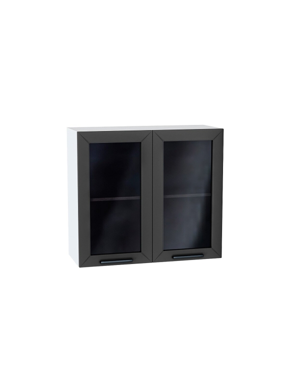 Шкаф верхний с 2-мя остекленными дверцами Глетчер