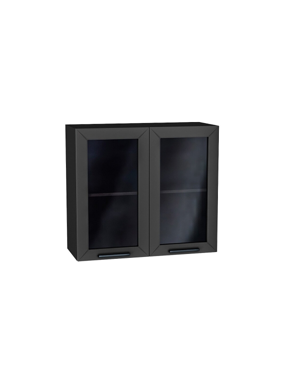 Шкаф верхний с 2-мя остекленными дверцами Глетчер