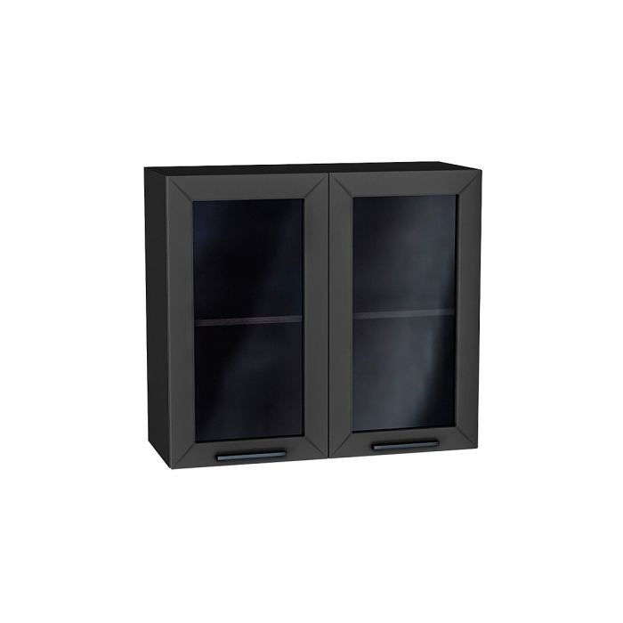 Шкаф верхний с 2-мя остекленными дверцами Глетчер