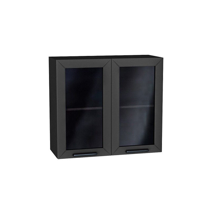 Шкаф верхний с 2-мя остекленными дверцами Глетчер