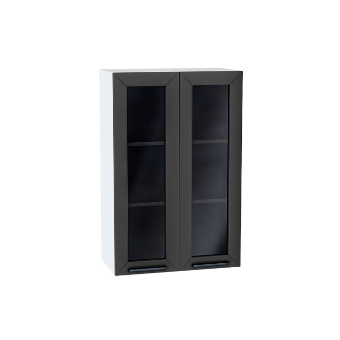 Шкаф верхний с 2-мя остекленными дверцами Глетчер