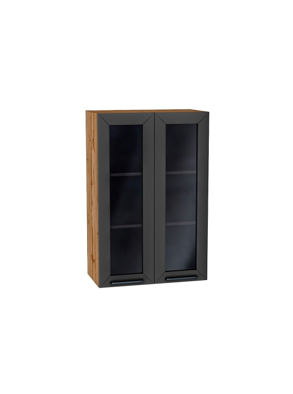 Шкаф верхний с 2-мя остекленными дверцами Глетчер