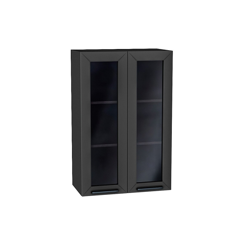 Шкаф верхний с 2-мя остекленными дверцами Глетчер