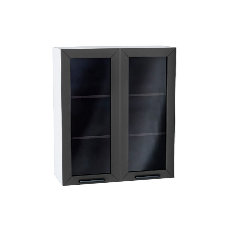 Шкаф верхний с 2-мя остекленными дверцами Глетчер