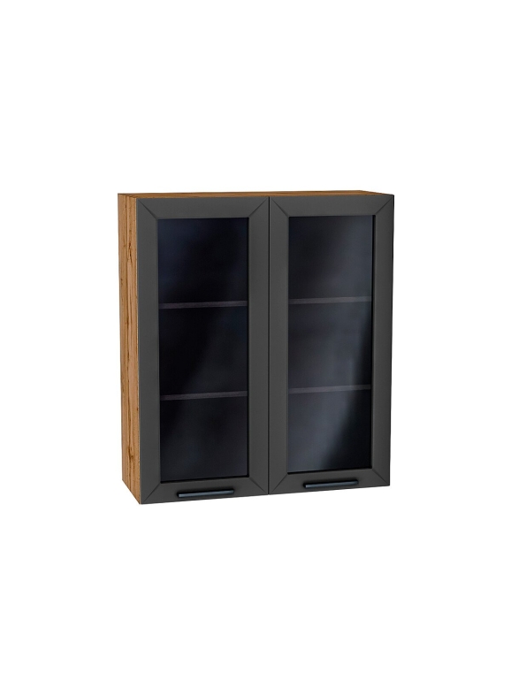 Шкаф верхний с 2-мя остекленными дверцами Глетчер