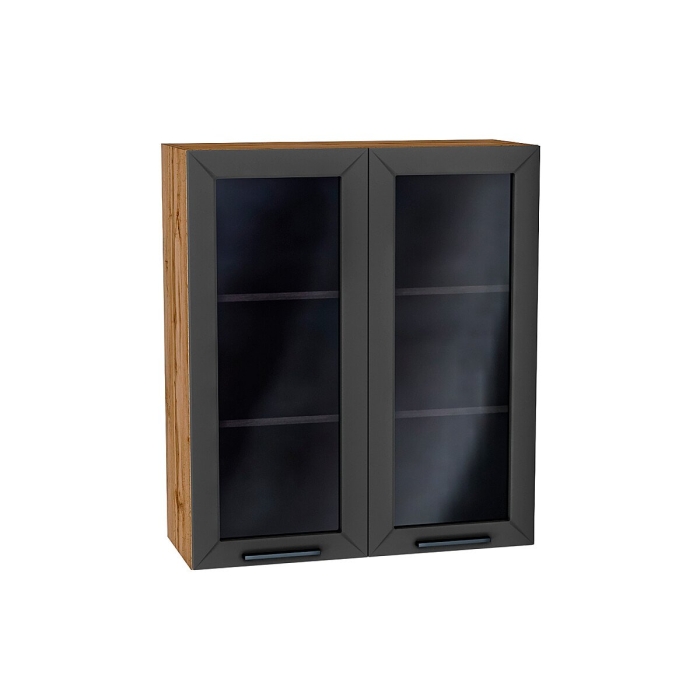 Шкаф верхний с 2-мя остекленными дверцами Глетчер