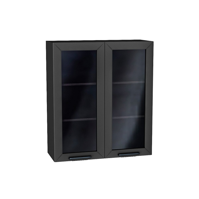 Шкаф верхний с 2-мя остекленными дверцами Глетчер