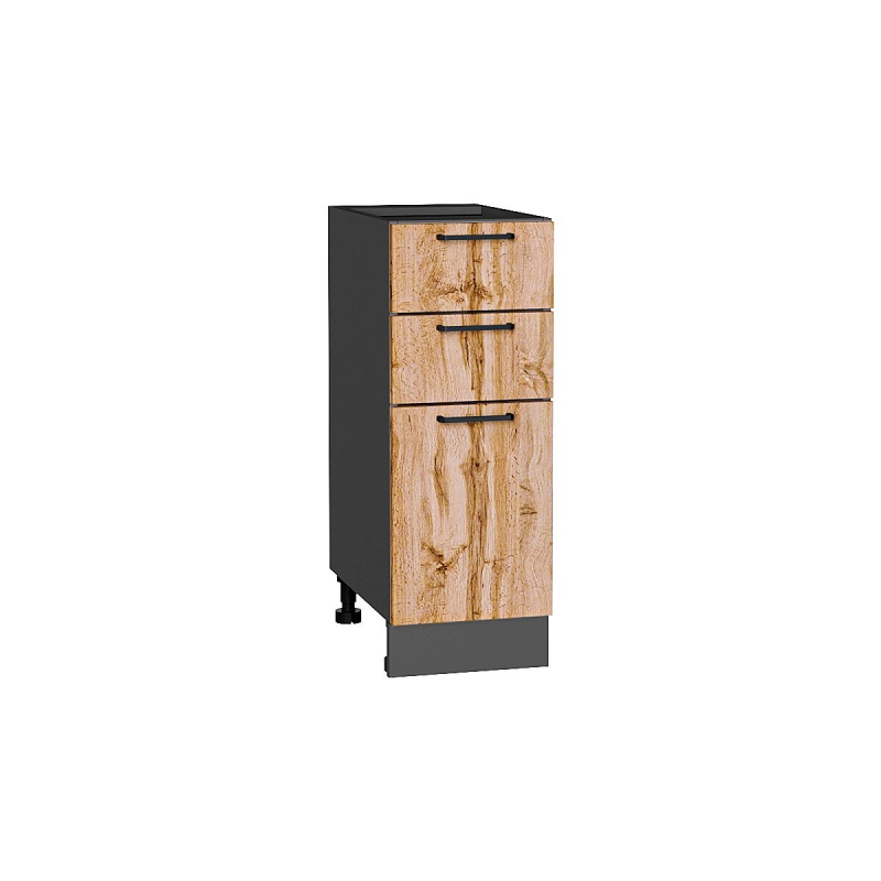 Шкаф нижний с 3-мя ящиками Флэт