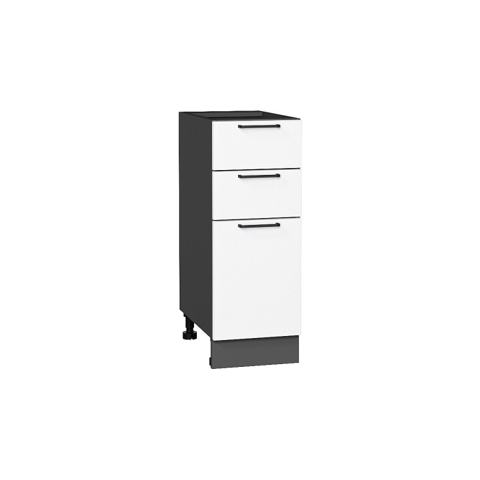 Шкаф нижний с 3-мя ящиками Флэт