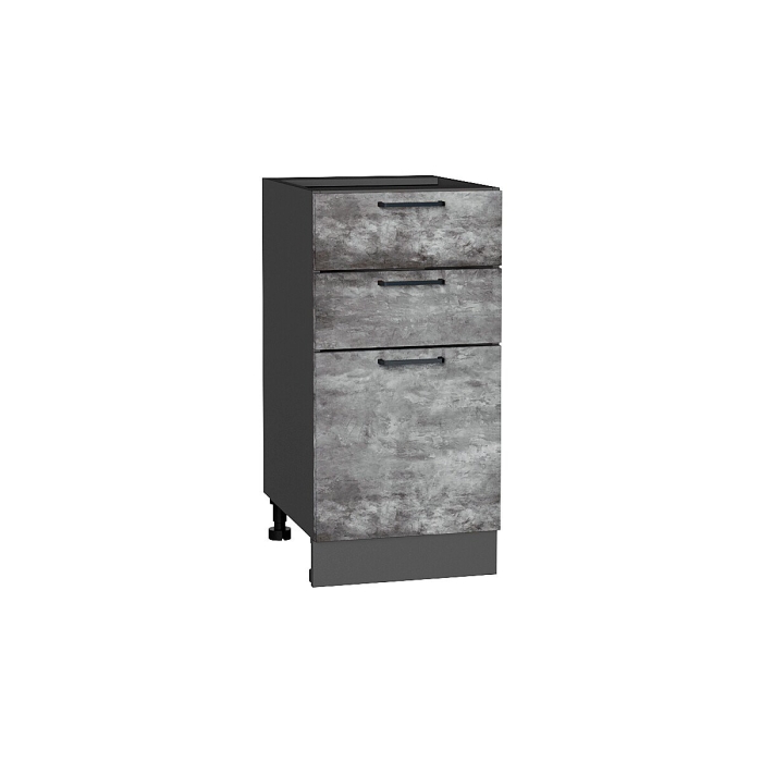 Шкаф нижний с 3-мя ящиками Флэт