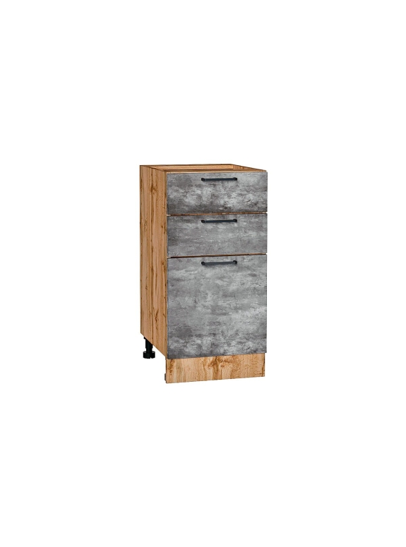 Шкаф нижний с 3-мя ящиками Флэт