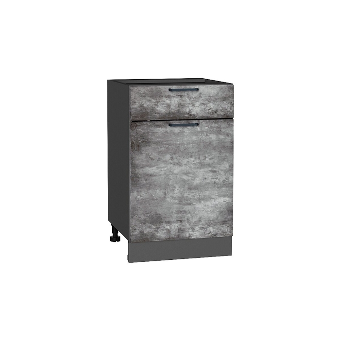 Шкаф нижний с 1-ой дверцей и ящиком Флэт