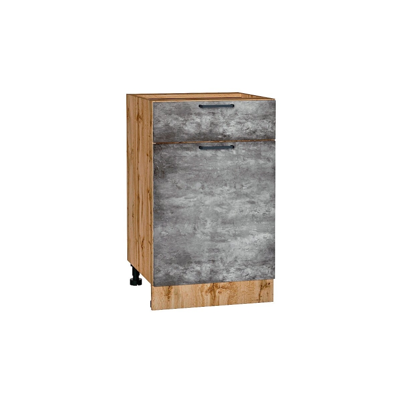 Шкаф нижний с 1-ой дверцей и ящиком Флэт