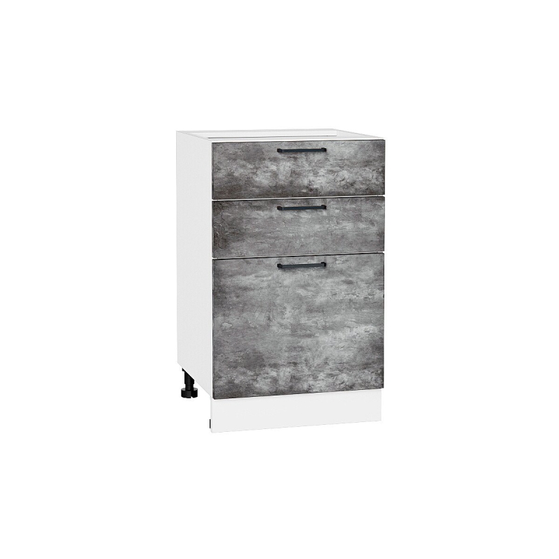 Шкаф нижний с 3-мя ящиками Флэт